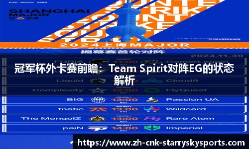 冠军杯外卡赛前瞻：Team Spirit对阵EG的状态解析