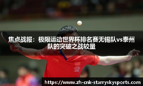 焦点战报：极限运动世界杯排名赛无锡队vs泰州队的突破之战较量